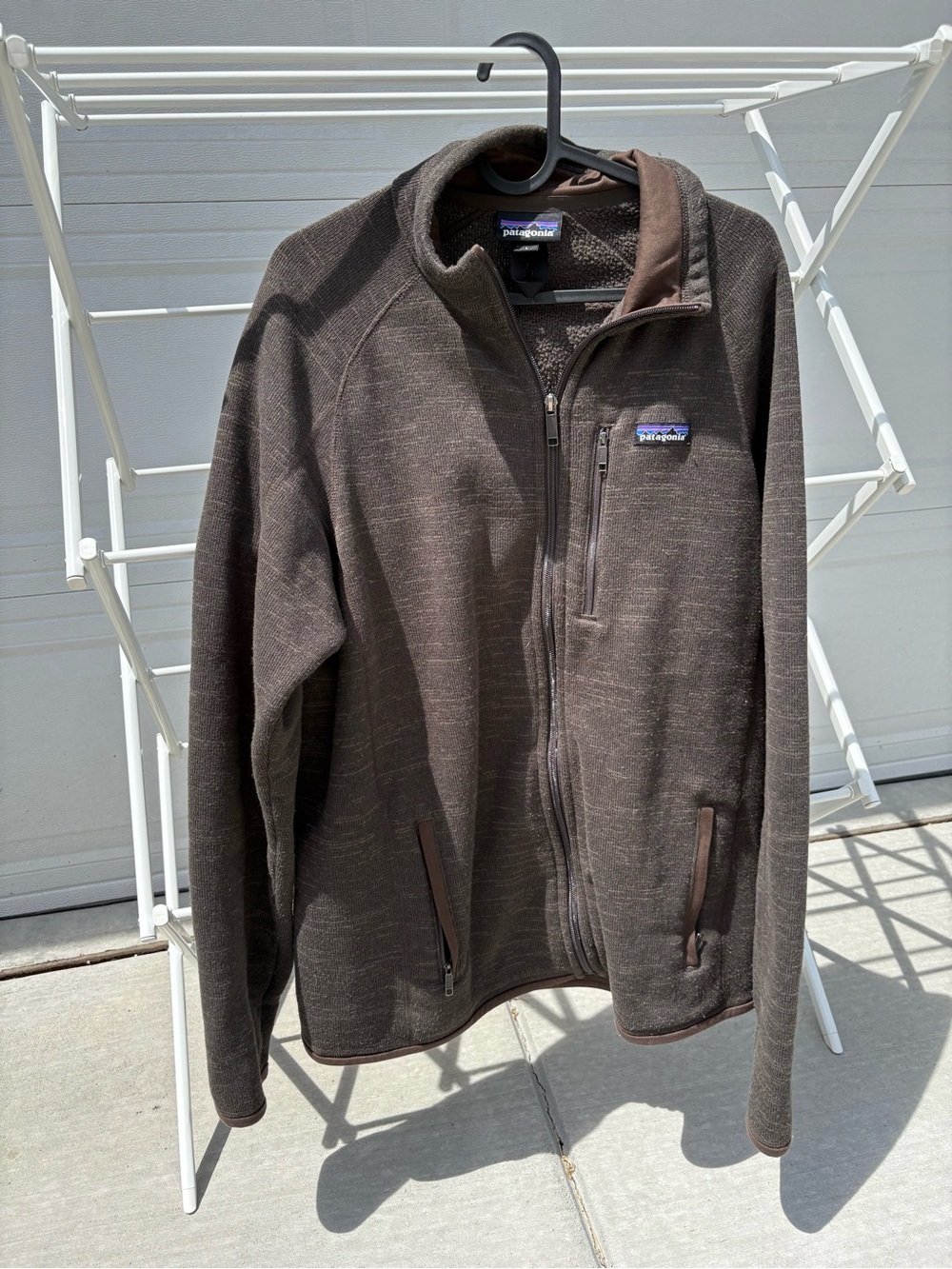 Patagonia Men's Dark Brown Full-Zip Fleece Jacket